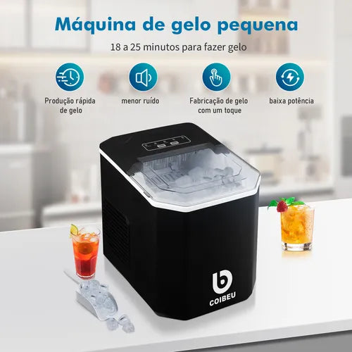 Máquina de Gelo 15kg Automática Profissional BIVOLT (PROMOÇÃO)